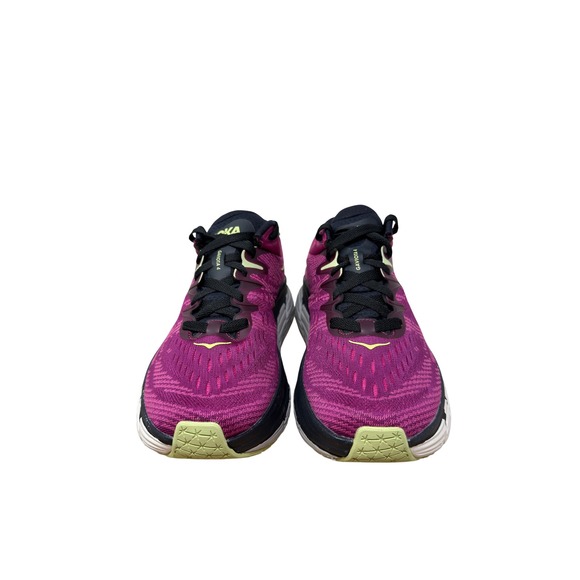 Hoka Gaviota 4 Womens 10 Running Shoes Festival Fuchsia Black Grape 1123199-FFBG - Picture 3 of 12